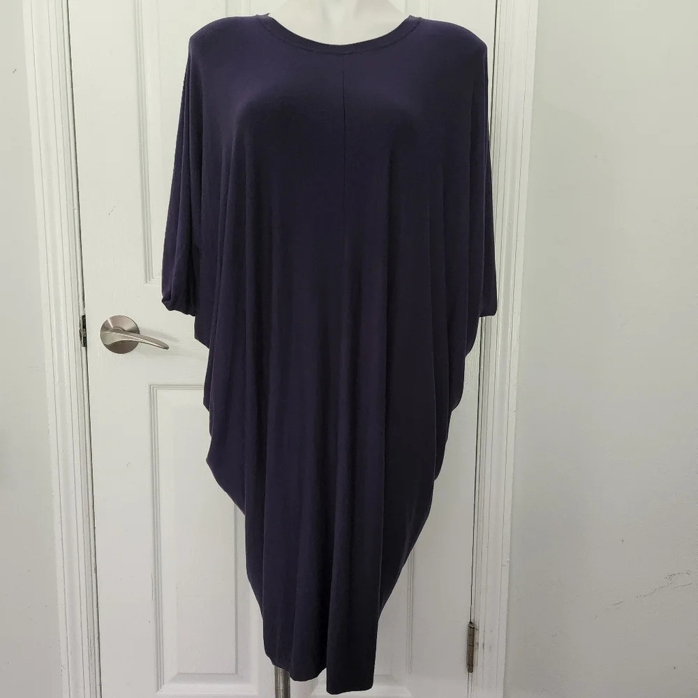 BCBGMAXAZRIA Navy Draped Dress